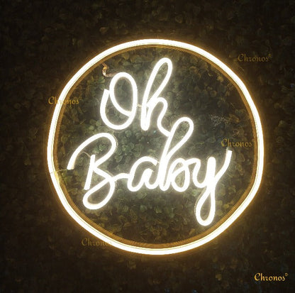 Mini Oh Baby Neon Sign Light