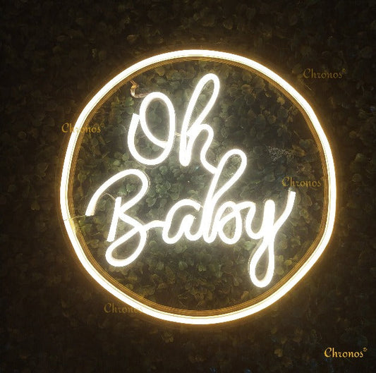Mini Oh Baby Neon Sign Light