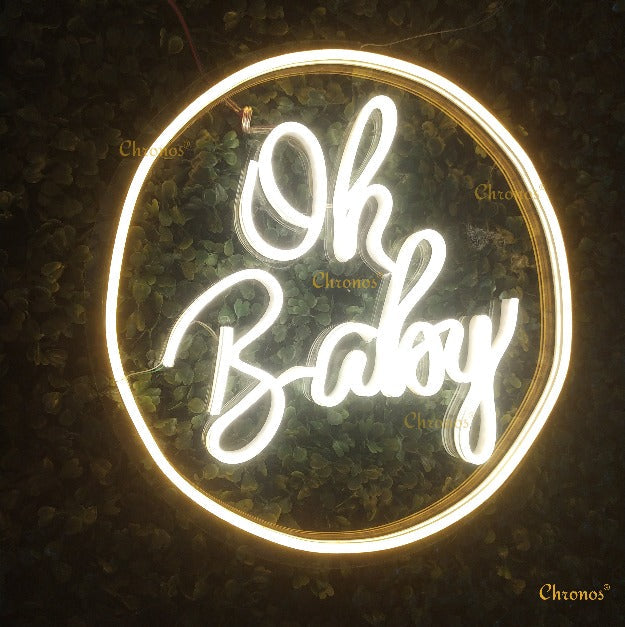 Mini Oh Baby Neon Sign Light