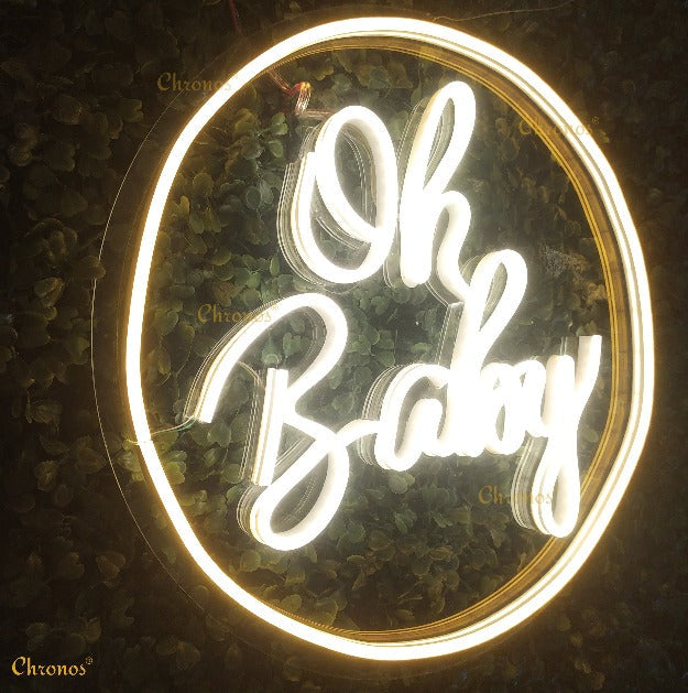 Mini Oh Baby Neon Sign Light