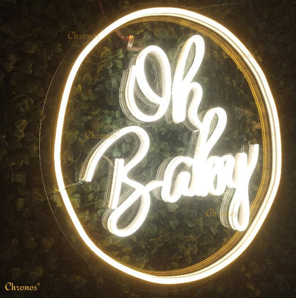 Mini Oh Baby Neon Sign Light