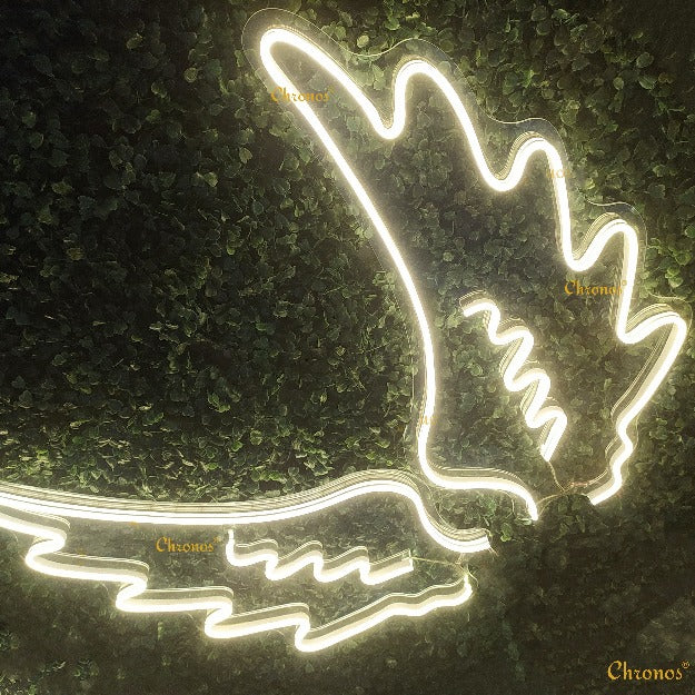 Mini Angel Wings Neon Sign Light