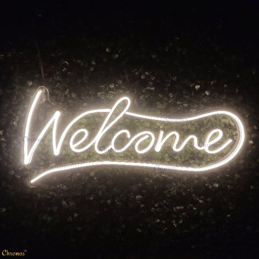 Welcome Neon Sign Light