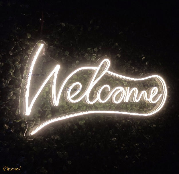 Welcome Neon Sign Light