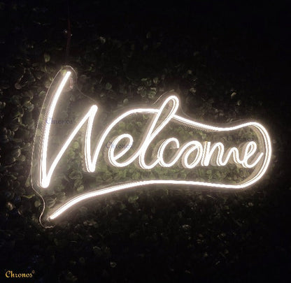 Welcome Neon Sign Light