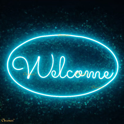 Welcome Neon Sign Light