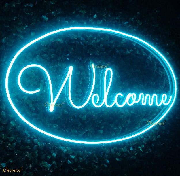 Welcome Neon Sign Light