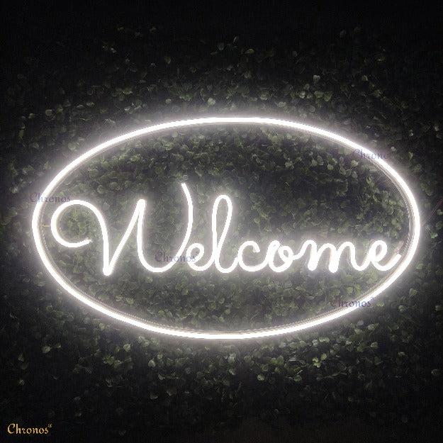 Welcome Neon Sign Light