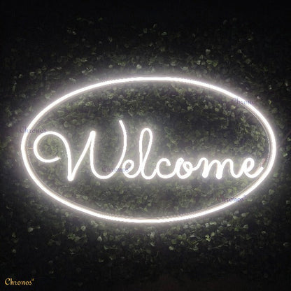 Welcome Neon Sign Light