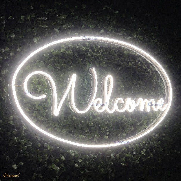 Welcome Neon Sign Light
