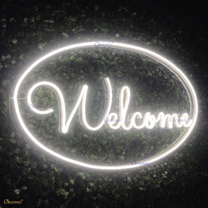 Welcome Neon Sign Light