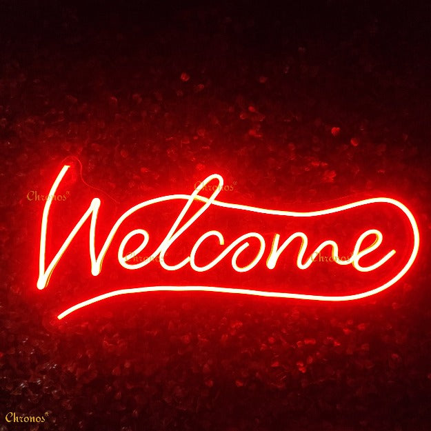 Welcome Neon Sign Light