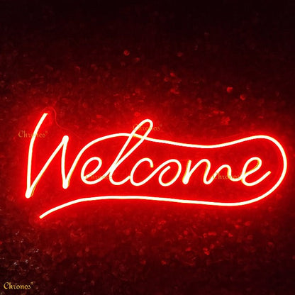 Welcome Neon Sign Light