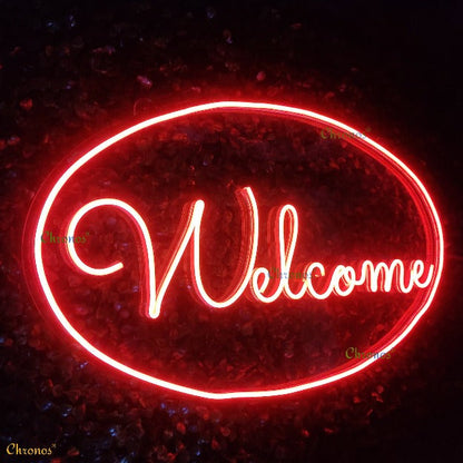 Welcome Neon Sign Light
