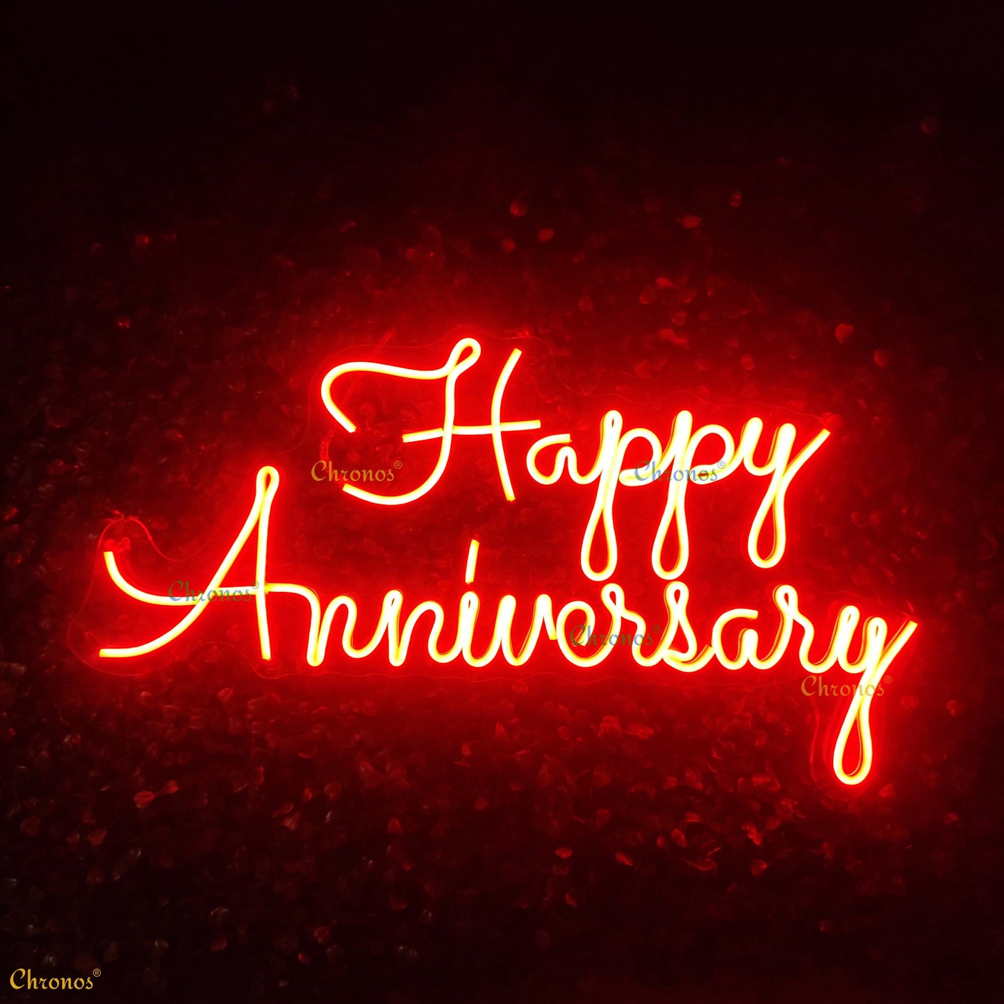 Mini Happy Anniversary Neon Sign Light
