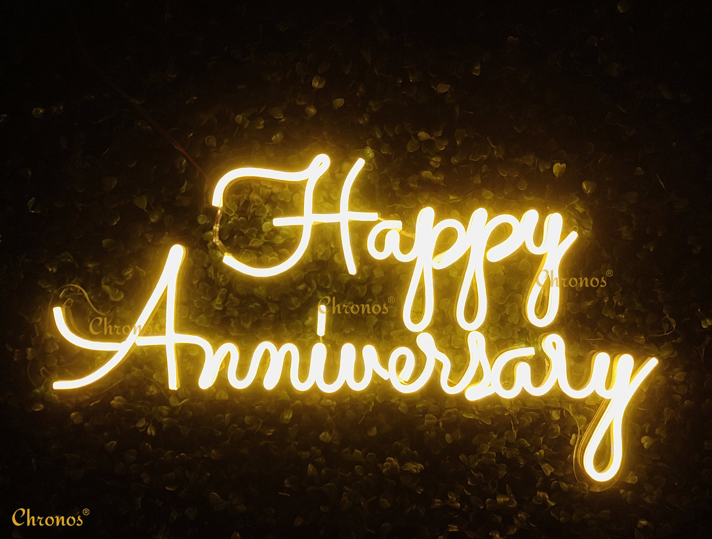 Mini Happy Anniversary Neon Sign Light
