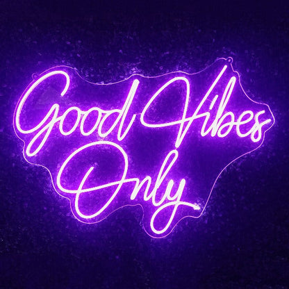 Good Vibes Only Neon Sign Light