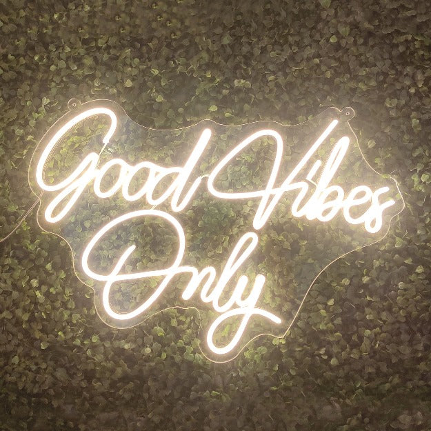 Good Vibes Only Neon Sign Light
