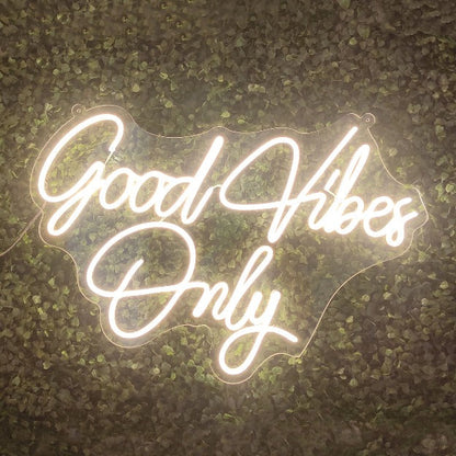Good Vibes Only Neon Sign Light