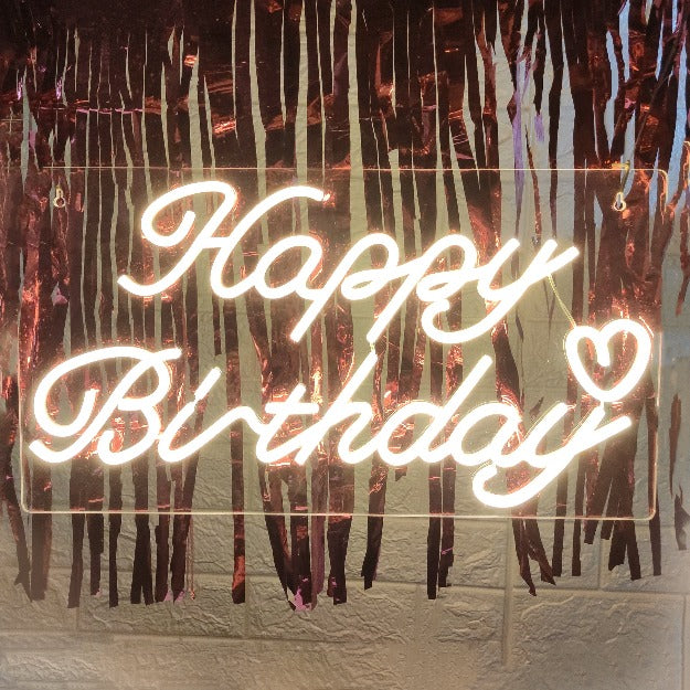 Happy Birthday Neon Sign Light | USB Operated