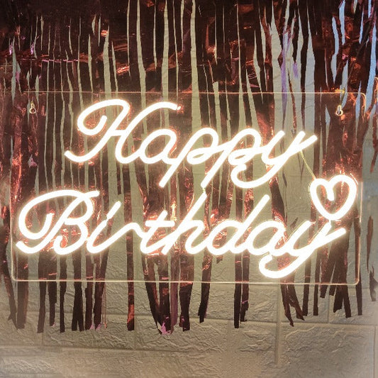 Happy Birthday Neon Sign Light | USB Operated