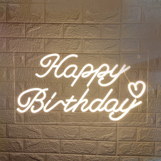 Happy Birthday Neon Sign Light | USB Operated