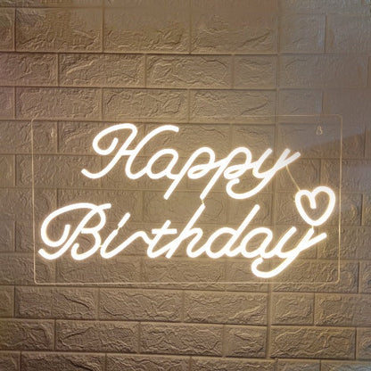 Happy Birthday Neon Sign Light | USB Operated