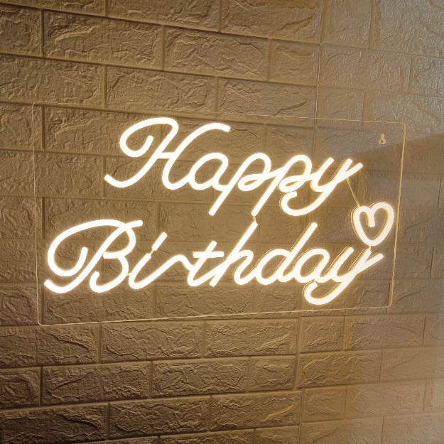 Happy Birthday Neon Sign Light | USB Operated