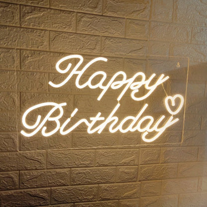 Happy Birthday Neon Sign Light | USB Operated
