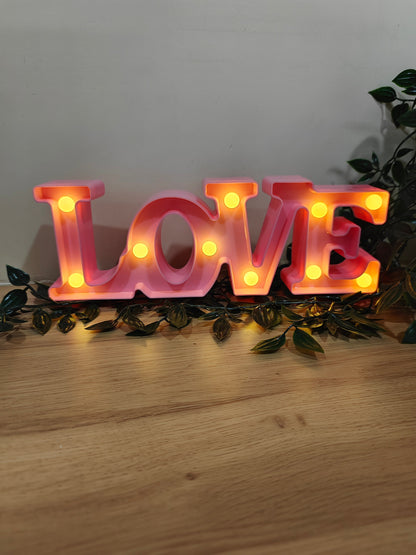 Marquee Light - LOVE Word Shape
