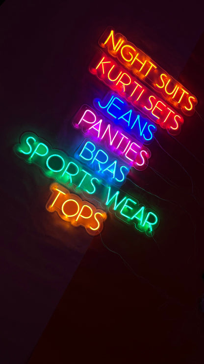 Custom Neon Light Board