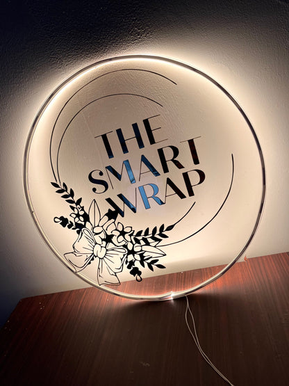 Logo round LED name plate