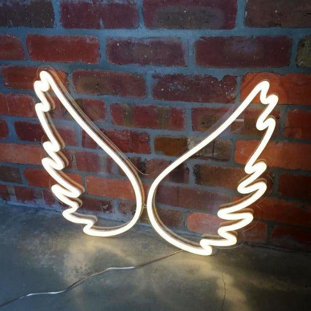 Angel Wings Neon Sign Light Wall Hanging | USB Operated