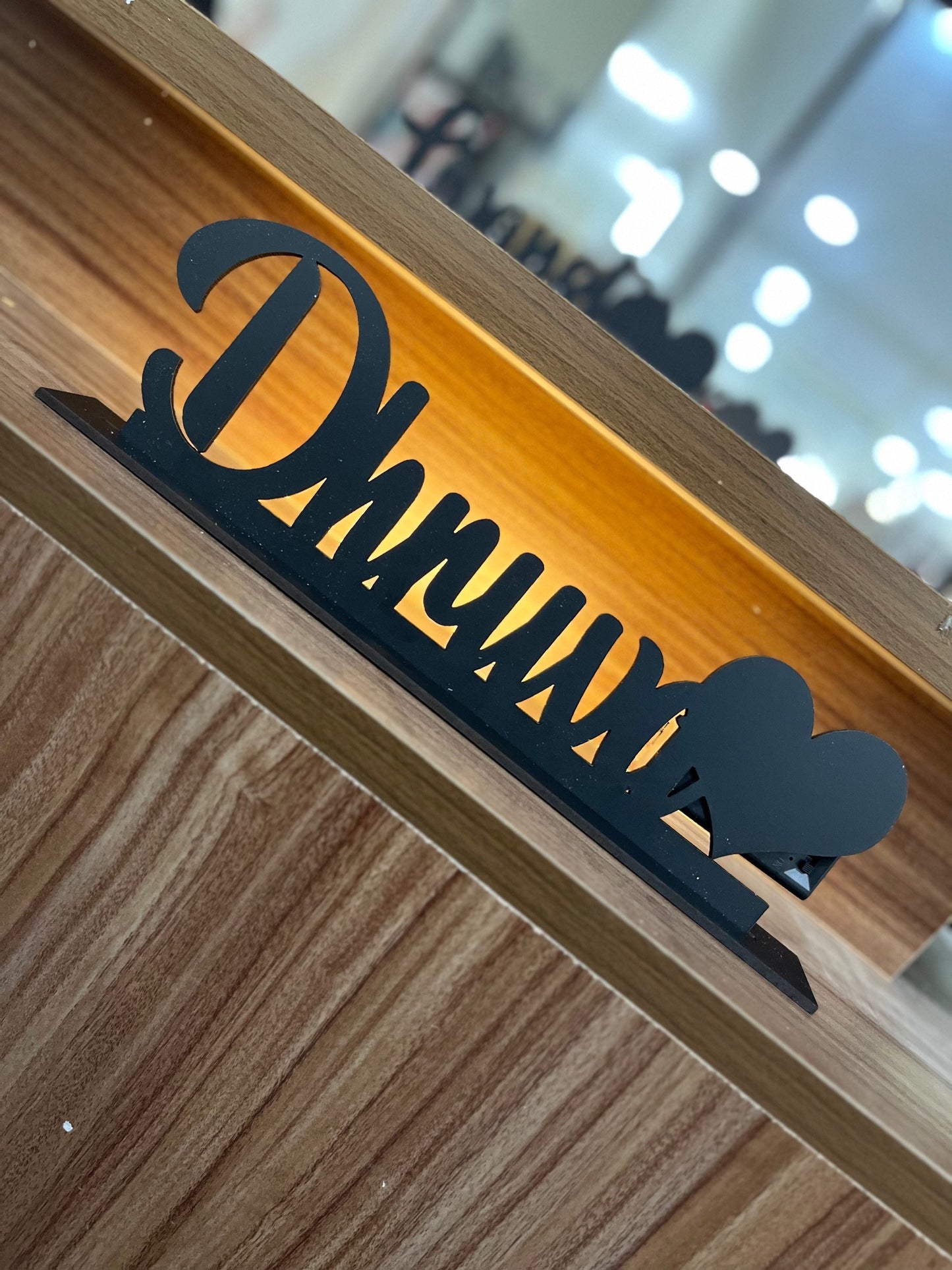 Wireless LED Name Plates with Stand