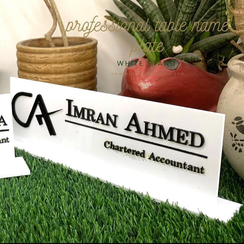 Profession Table Name plate