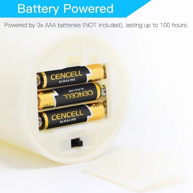 LED Pillar Candles with Remote Control | RGB LED Color | Pack of 3