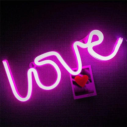 Love Neon Sign Light | Battery & USB Operated