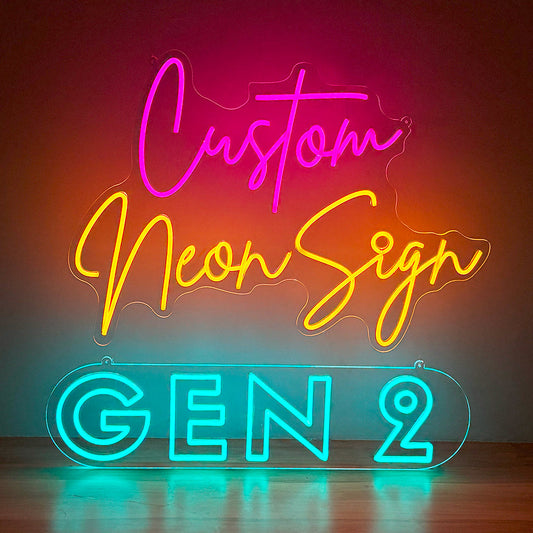 GEN2 Custom Neon Sign Light | Premium Neon Sign