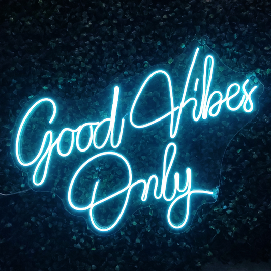 Good Vibes Only Neon Sign Light