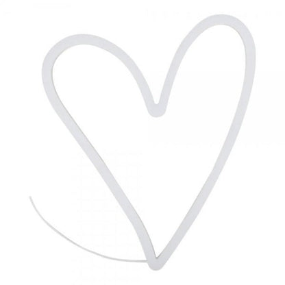 Quirky Heart Neon Sign Light | Battery & USB Operated