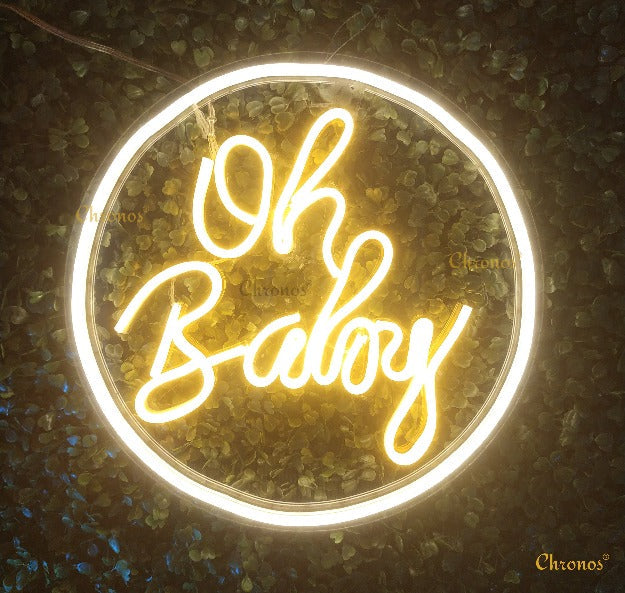 Mini Oh Baby Neon Sign Light
