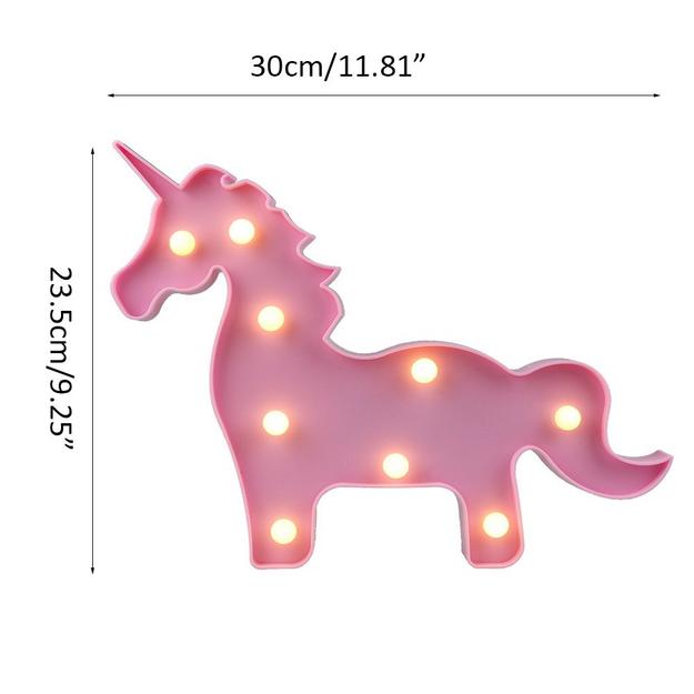 Marquee Light - Unicorn Shape