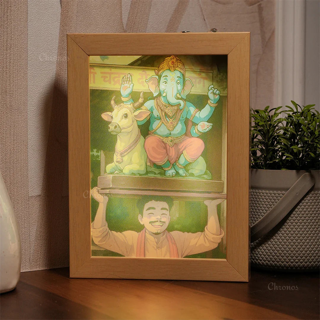 Personalized Ghibli-Inspired Light Photo Frame