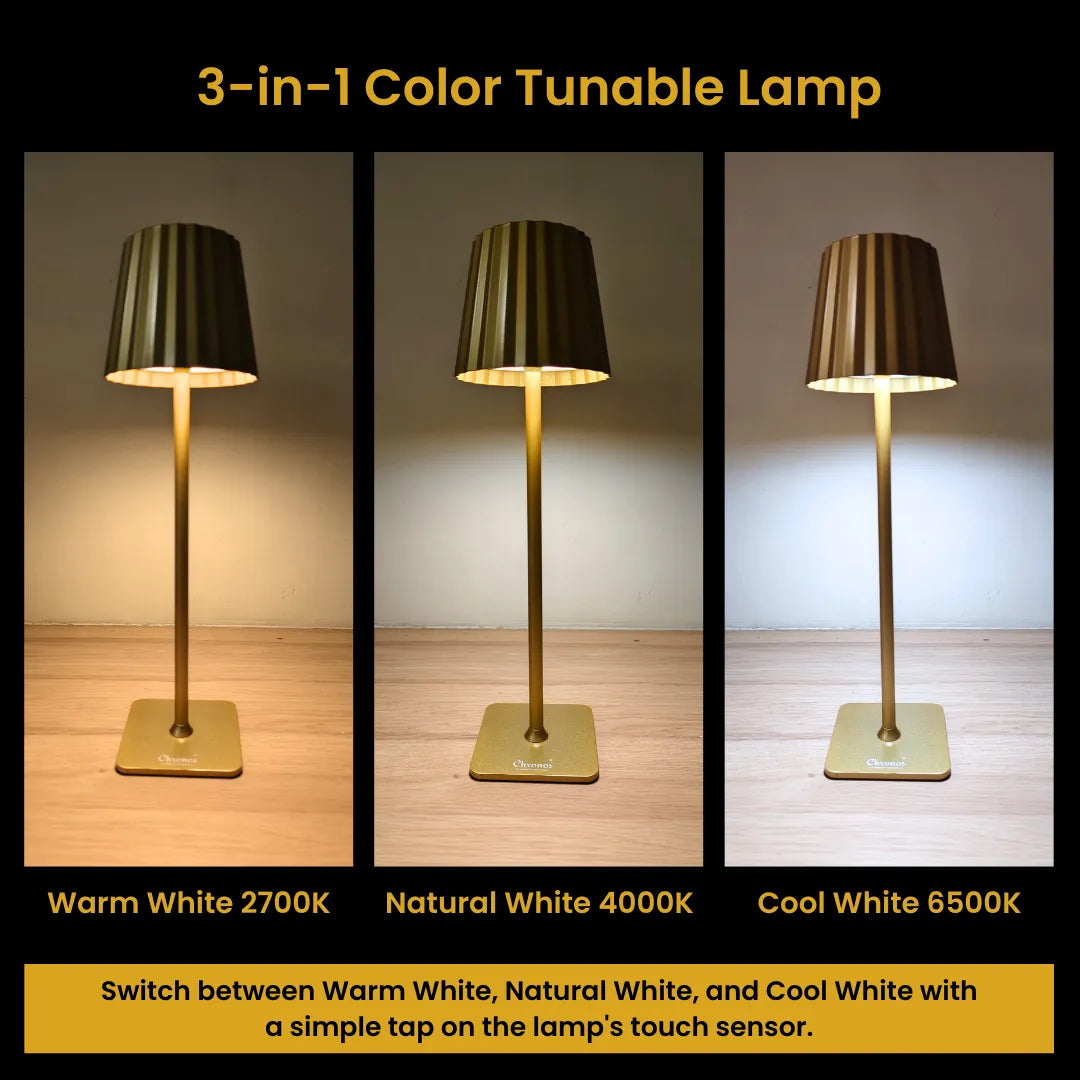Pleat Portable Cordless LED Table Lamp