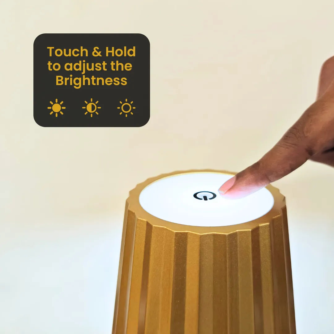 Pleat Portable Cordless LED Table Lamp