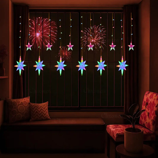 Polar Star Curtain Lights | Multi LED