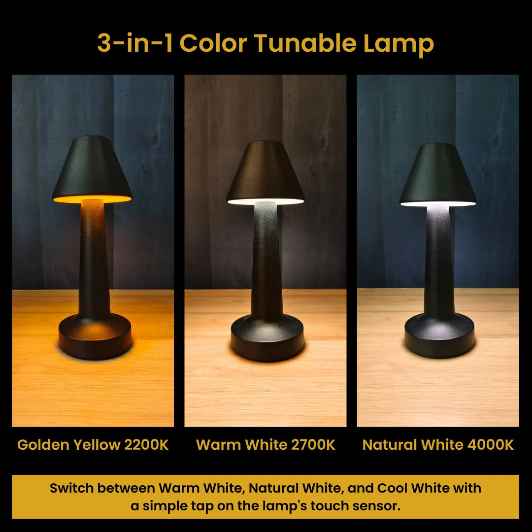 Pyramid Portable LED Table Lamp