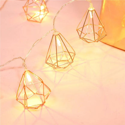 Diamond String Lights - Rose Gold