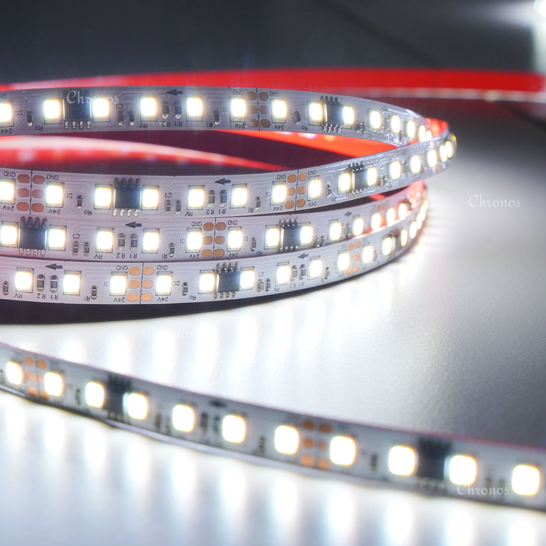 3 in 1 CCT Tunable + Running LED Strip Lights 10m Kit with Controller and SMPS Driver
