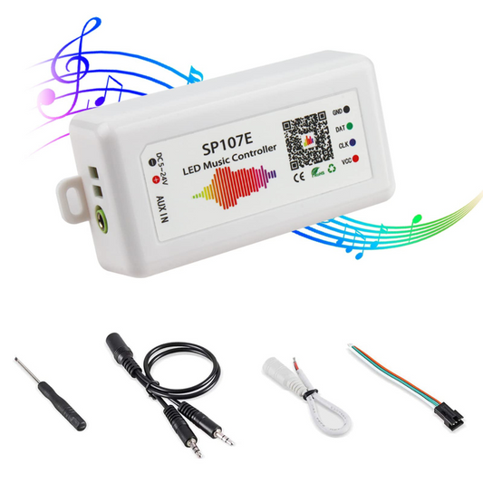 SP107E Music Bluetooth LED Pixel Strip Controller iOS/Android App Control